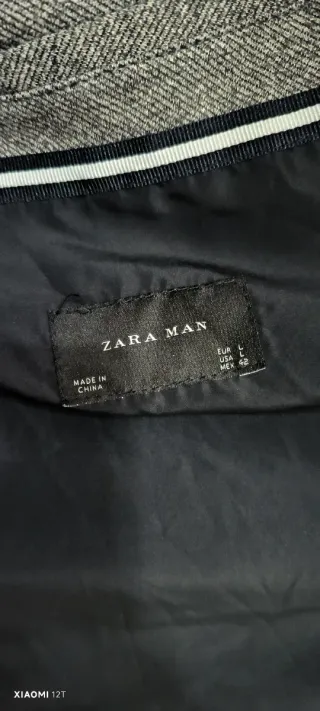 Giacca uomo grigia e nera Zara Man