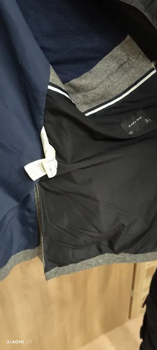 Giacca uomo grigia e nera Zara Man