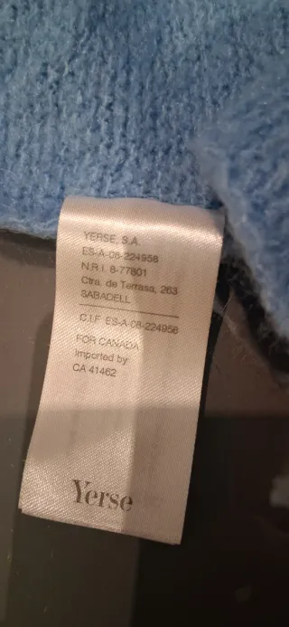 Bufanda Manta Azul Yerse