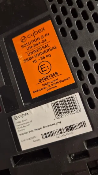 Silla coche Cybex Gold S-Fix Gr 2/3 +funda