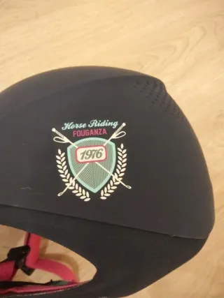 Casco Hípica Infantil morado y rosa