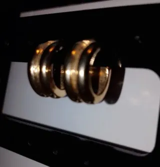 Pendientes aro dorados pequeños