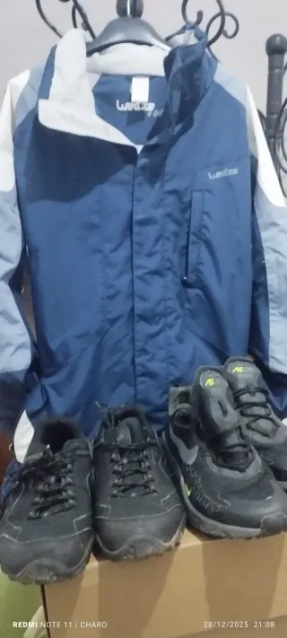 Chaqueta Columbia Azul y Blanca Hombre