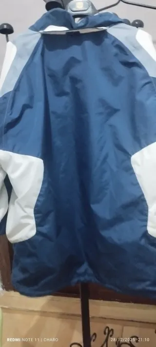 Chaqueta Columbia Azul y Blanca Hombre