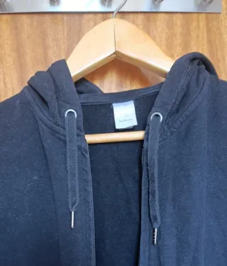 Sudadera Negra Cremallera Decathlon Talla L