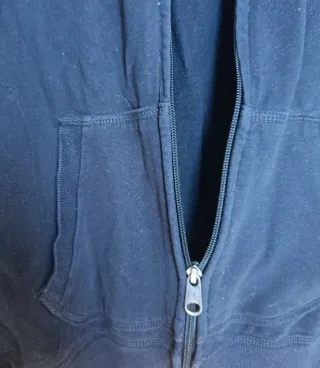 Sudadera Negra Cremallera Decathlon Talla L