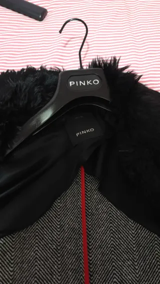 Abrigo Pinko Negro/Gris