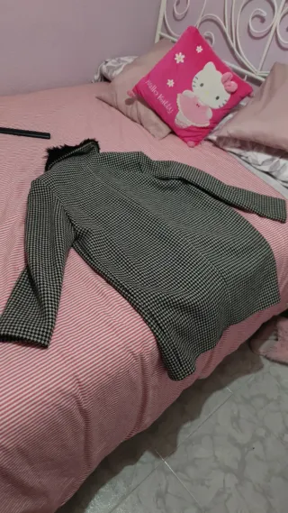 Abrigo Pinko Negro/Gris