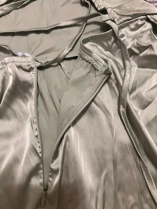 Vestido largo verde menta