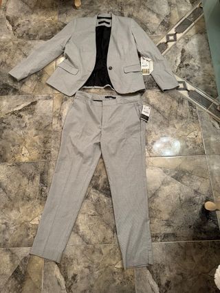 Chaqueta Zara Basic Mujer Gris Nuevo con etiquetas