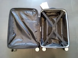 Maleta de viaje azul Metalik expandible TSA
