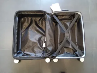 Maleta de viaje azul Metalik expandible TSA