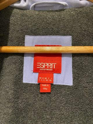 Anorak Esprit azul con bufanda