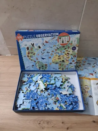 Puzzle 100 Piezas Observación Animales Djeco