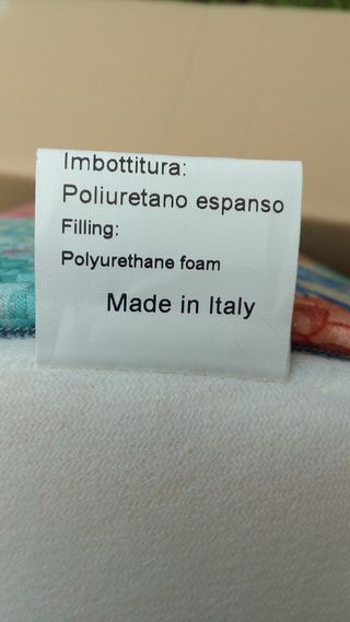 Missoni PUFF  45x45 Lino Cotone LUREX  Tamarindo