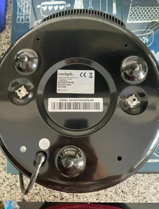 Olla de cocción lenta Crockpot negra 4,7L