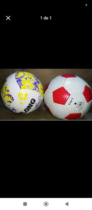 Pallone da calcio e pallavolo