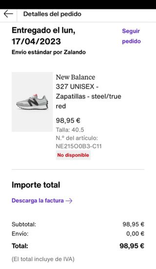 Zapatillas New Balance 327 Gris y Blanco