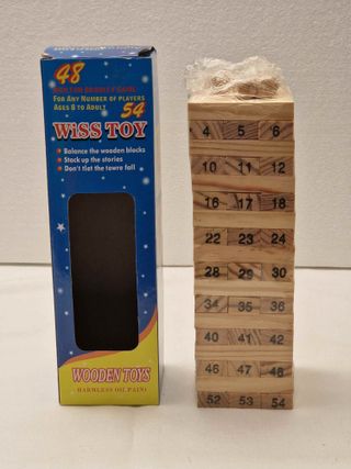 Juego de Torre de Madera Wiss Toy