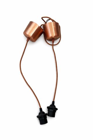 Lámparas colgantes cobre estilo industrial