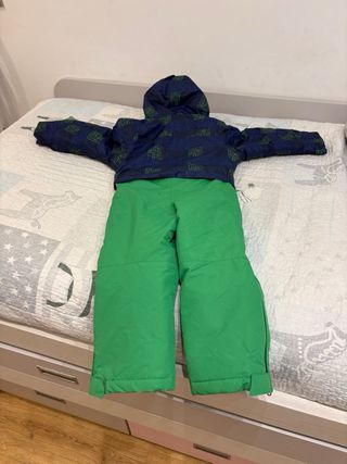Mono de esquí niño 2-4 años azul y verde