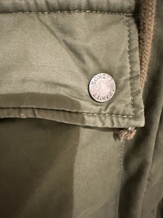 Parka Schott Verde Militar con Capucha