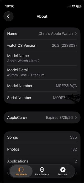 Apple Watch Ultra 2 Gris/Plata