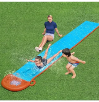 Pista Deslizante Agua Bestway Naranja