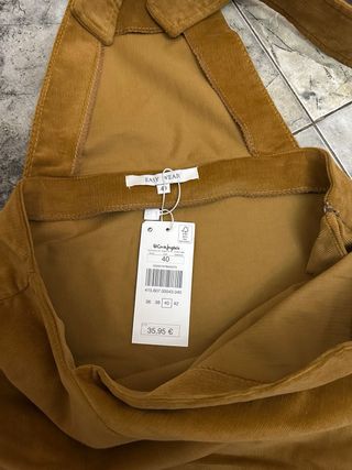 Peto pana color camel nuevo con etiqueta