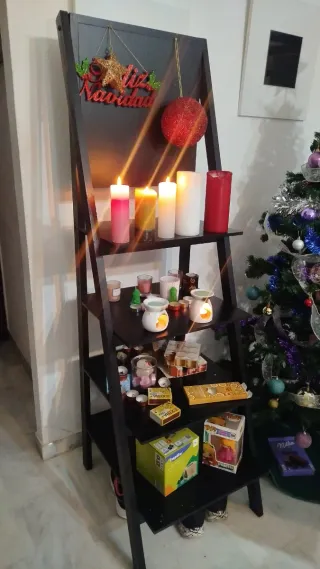 Estantería Escalera Negra