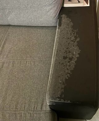 Divano 3 posti tessuto grigio