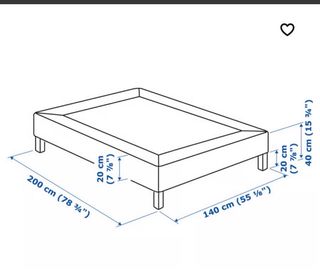 Somier Ikea Madera 140x200