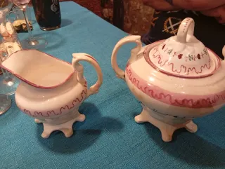 Azucarero y Lechera Cerámica Vintage