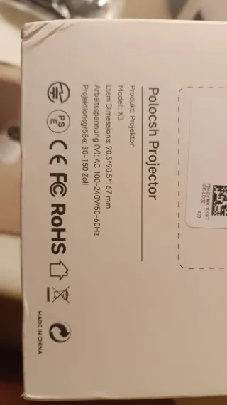 Proyector Smart Polosch X3 Blanco