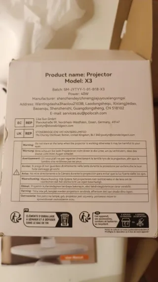 Proyector Smart Polosch X3 Blanco