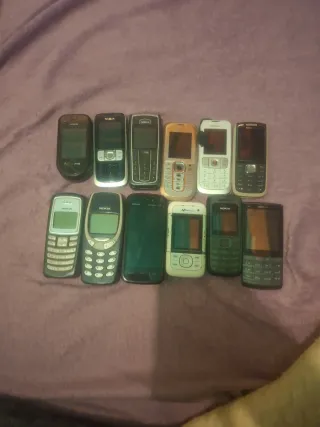 Lote 12 Teléfonos Móviles Antiguos Nokia