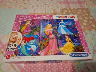 Puzzle Disney Princesas 104 piezas 3D