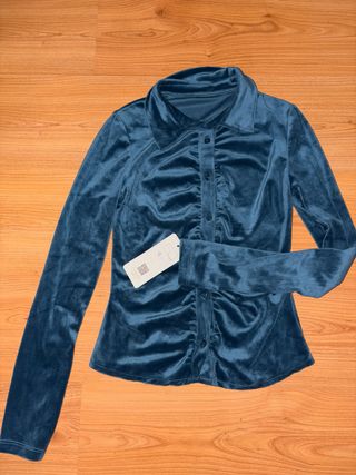 Camiseta Teal Terciopelo