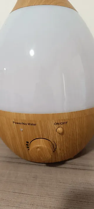 Humidificador Ultrasónico LED Azul/Marrón