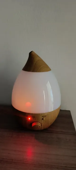 Humidificador Ultrasónico LED Azul/Marrón