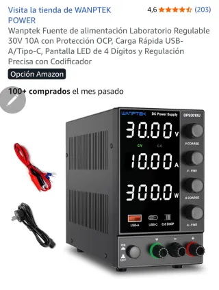 Fuente Alimentación Wanptek 30V 10A USB