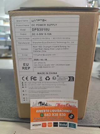 Fuente Alimentación Wanptek 30V 10A USB