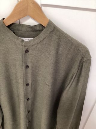 Camisa Hombre Adolfo Dominguez Talla L Verde Oliva