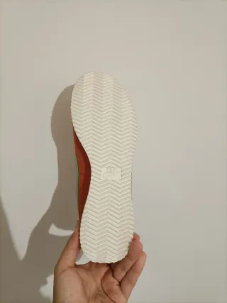 T43 Nike Cortez Naranja y Verde