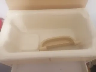 Cambiador bañera madera Brevi con cuatro cajones