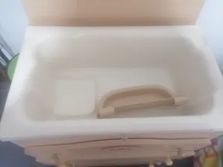 Cambiador bañera madera Brevi con cuatro cajones