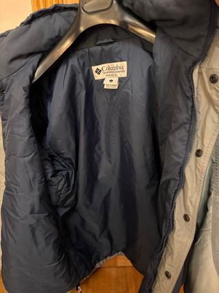 Cazadora Columbia Hombre Azul y Gris