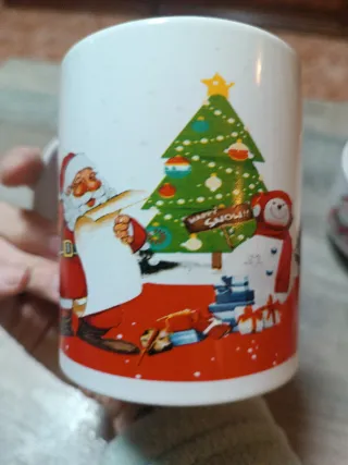 Tazas de Navidad con Papá Noel