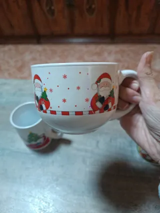 Tazas de Navidad con Papá Noel