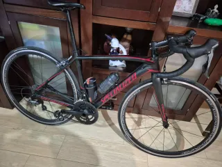 Bicicleta Specialized Tarmac Negra/Roja